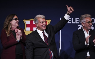 الصورة: لابورتا رئيساً لنادي برشلونة حتى 2031