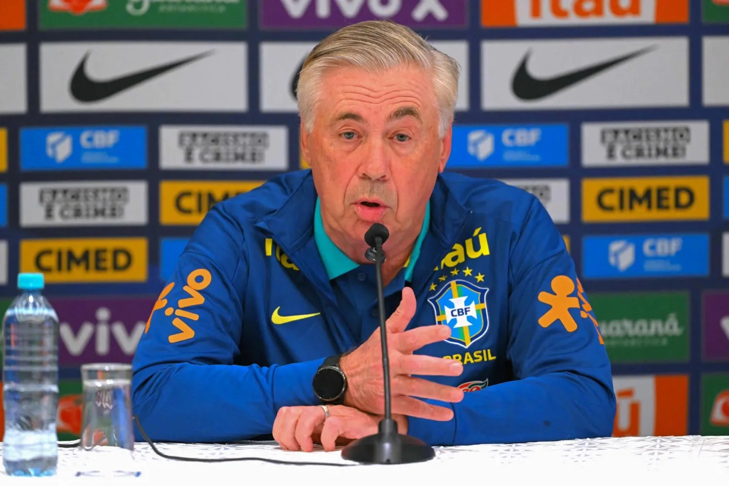 أنشيلوتي: من المؤسف أن هذا اللاعب لا يملك جواز برازيلي!