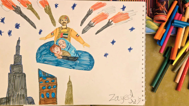 من إبداعات زايد العور. الإمارات اليوم