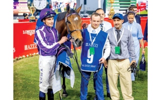 الصورة: &laquo;عزيزي&raquo; ترعى سباق &laquo;القوز سبرينت&raquo; في كأس دبي العالمي بـ 1.5 مليون دولار