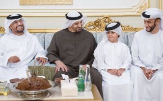 الصورة: رئيس الدولة يزور سالم العامري