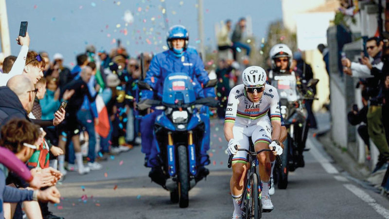 فريق الإمارات بطل سباق «ميلانو سان ريمو» للدرّاجات