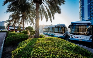 الصورة: عودة خدمات النقل إلى وضعها الطبيعي في عجمان