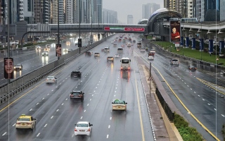 الصورة: انتهاء الحالة الجوية واستقرار الأوضاع في الدولة