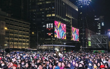 الصورة: عودة فرقة &laquo;بي.تي.إس&raquo; تنعش سيؤول