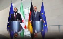 الصورة: في وجود الشرع.. ميرتس يعلن أنه يسعى إلى إعادة 80% من اللاجئين السوريين