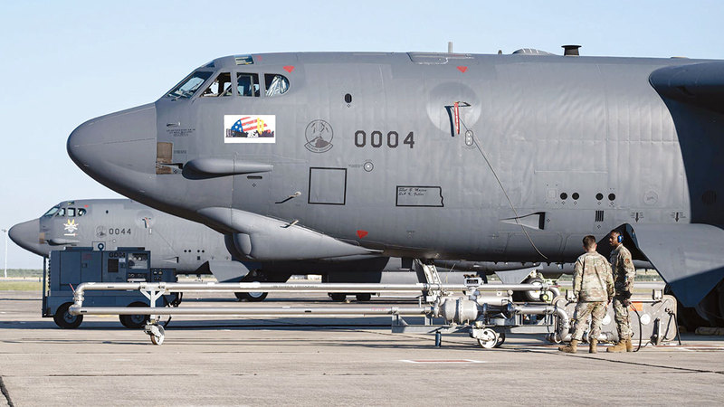 طائرة أميركية في قاعدة بريطانية. أرشيفية