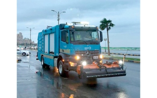 إنجاز 80% من سَحب تجمعات الأمطار في عجمان