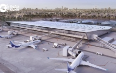 الصورة: تعرض مطار الكويت الدولي لاعتداءات سافرة بطائرات مسيرة استهدفت خزانات الوقود