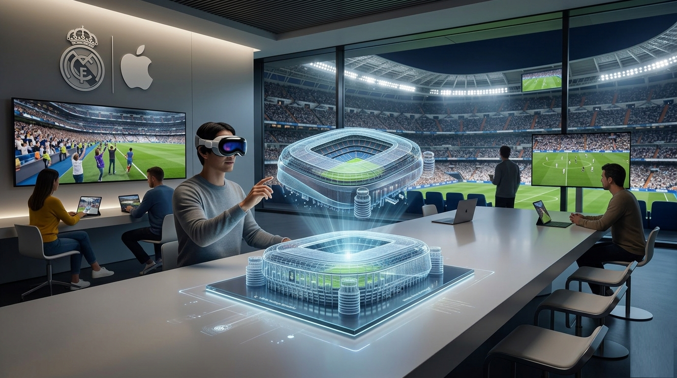 ريال مدريد وآبل يطلقان مشروع "سانتياغو بيرنابيو" بالواقع الافتراضي