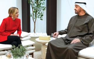 رئيس الدولة ورئيسة وزراء إيطاليا يبحثان العدوان الإيراني الإرهابي على الإمارات والمنطقة