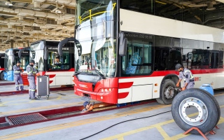 رقم قياسي جديد سجلته حافلات 