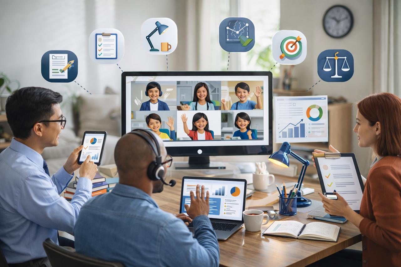 معلمون يكشفون “الوصفة الكاملة”.. 6 مرتكزات تحسم جودة الحصص عن بُعد معلمون يكشفون “الوصفة الكاملة”.. 6 مرتكزات تحسم جودة الحصص عن بُعد