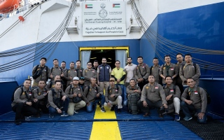 الصورة: وصول دفعة جديدة من الفريق الطبي الإندونيسي إلى المستشفى الإماراتي العائم بالعريش ضمن عملية "الفارس الشهم 3"