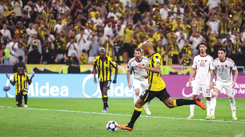 الوحدة تعرَّض للخسارة أمام الاتحاد السعودي 1-0 وودّع دوري أبطال آسيا. من المصدر