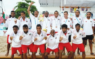 الصورة: 31 رياضياً يمثلون الإمارات في ألعاب آسيا الشاطئية بالصين