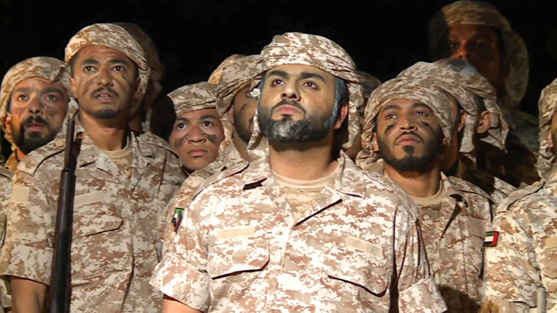 مسرحية &laquo;كتيبة 190&raquo;&nbsp;قُدِّمت خلال مهرجان دبي لمسرح الشباب في دورته التاسعة. أرشيفية