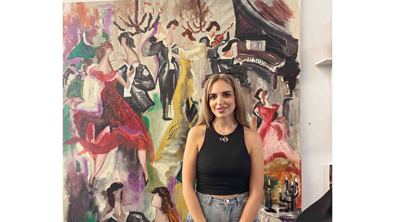 الفنانة نور بازرباشي.