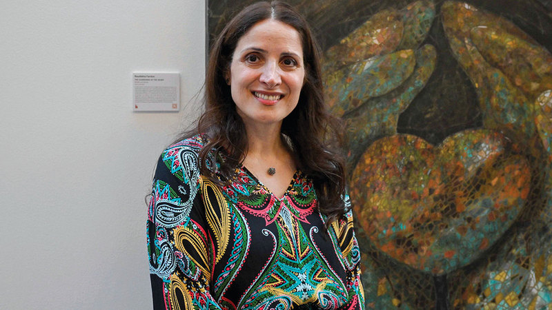 الفنانة ردينة فردون سعت من خلال أعمالها إلى تقديم مشهد يعكس ما تعيشه المنطقة.