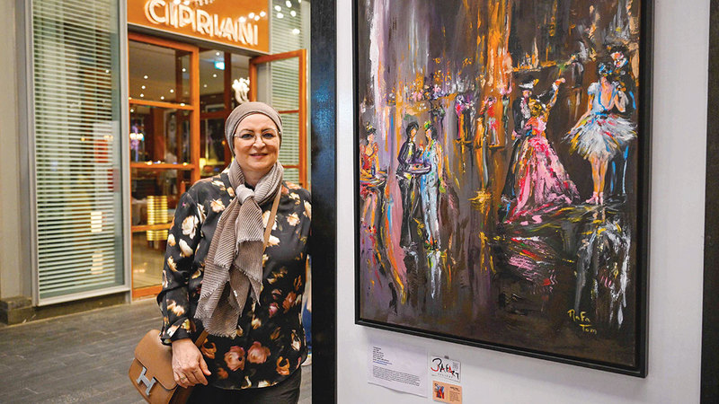 الفنانة رفا طوم شاركت بعمل  قدمت من خلاله مشهداً محملاً بالرقص والموسيقى.