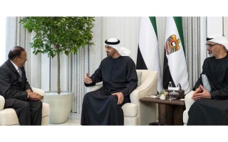 رئيس الدولة يستقبل مستشار الأمن الوطني في الهند