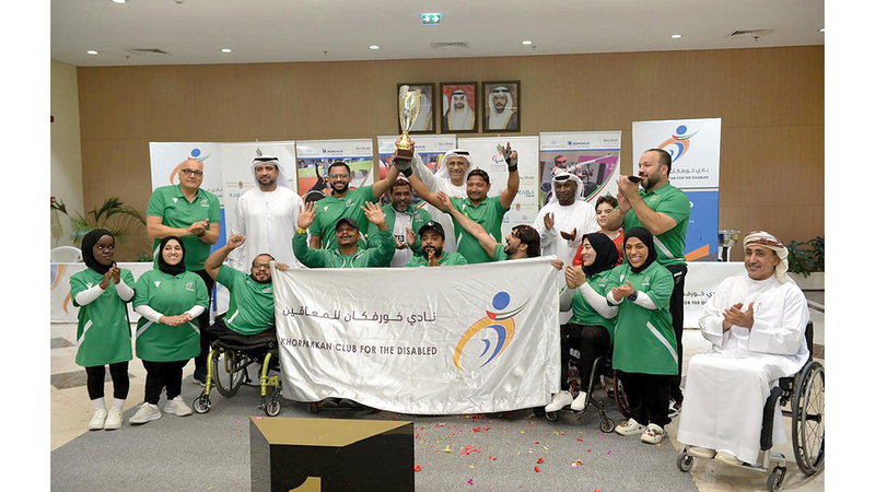 «خورفكان للمعاقين» بطل كأس رفعات القوة