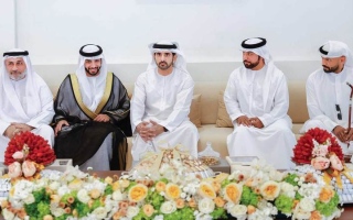 حمدان بن محمد يحضر أفراح البلوشي