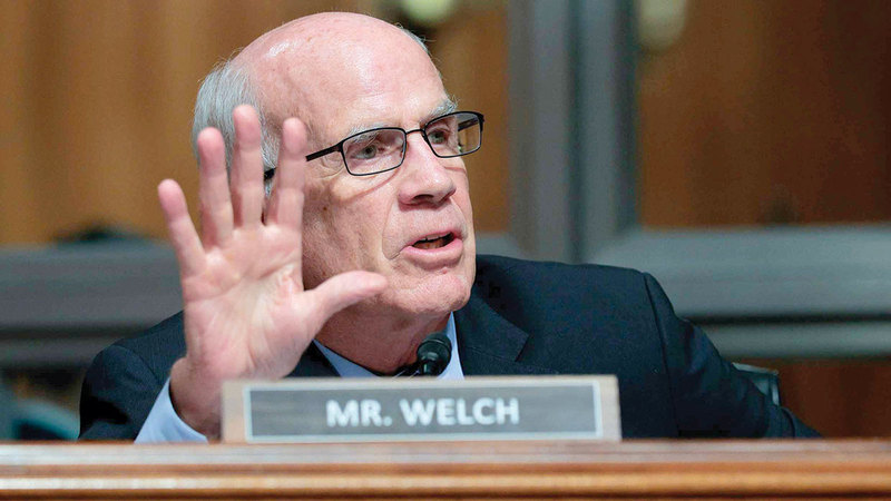 السيناتور الديمقراطي بيتر ويلش  أكد أن الكونغرس لا يؤدي مهمته. أرشيفية