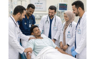 الصورة: جرعة كيماوية بـ 34 ألف درهم تنقذ حياة &laquo;محمد&raquo;