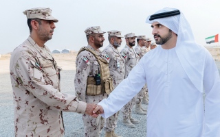 الصورة: حمدان بن محمد: القوات المسلحة فخر الوطن وصمام الأمان لمستقبله
