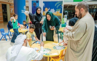 الصورة: &laquo;دبي للثقافة&raquo; ترسم الفرح على وجوه أطفال &laquo;الجليلة&raquo;