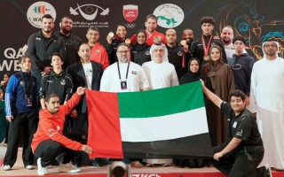 الصورة: منتخب رفع الأثقال يشارك في &laquo;آسيوية الهند&raquo;