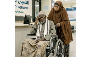 الصورة: &laquo;أبوحواء&raquo; وزوجته يحتاجان إلى 38 ألف درهم لتجديد بطاقة التأمين الصحي