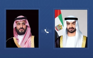 رئيس الدولة يتلقى اتصالاً هاتفياً من ولي عهد السعودية