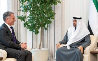 رئيس الدولة يستقبل نائب رئيس الوزراء وزير دفاع أستراليا