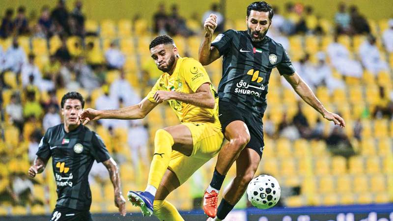 كلباء خسر أمام الوصل في الدوري. تصوير: باتريك كاستيلو