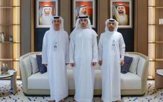 الصورة: محمد بن راشد بن محمد بن راشد يزور مقر مركز دبي للأمن الاقتصادي