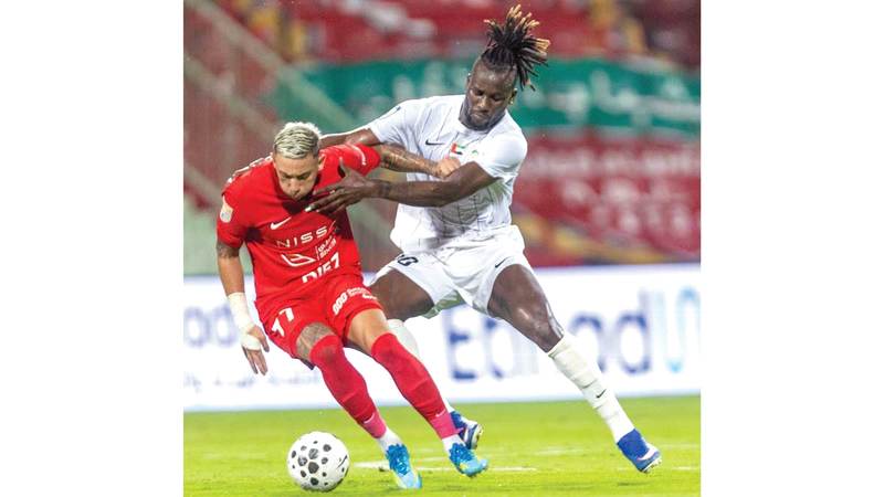 شباب الأهلي أنهى دوري المحترفين بالتعادل مع البطائح 1-1. تصوير: يماني العفاري