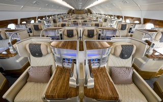 الصورة: طيران الإمارات تكمل تحديث أول طائرة إيرباص A380 ذات الدرجتين
