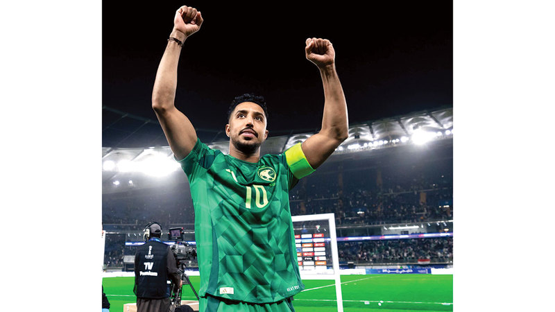 سالم الدوسري.. المحرك الأساسي للمنتخب السعودي. أ.ف.ب