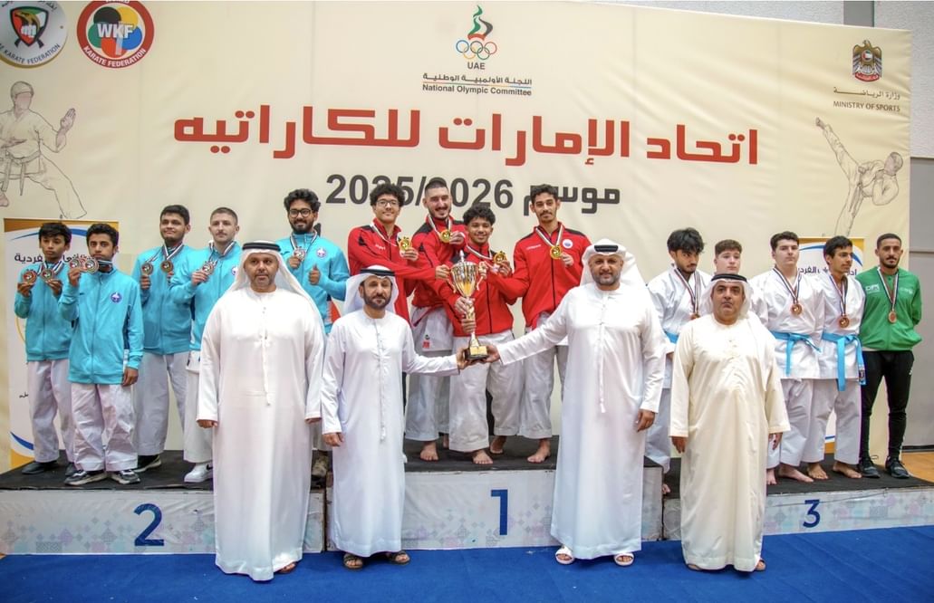 نادي الشارقة بطلا لكأس الاتحاد للكاراتيه للكاتا