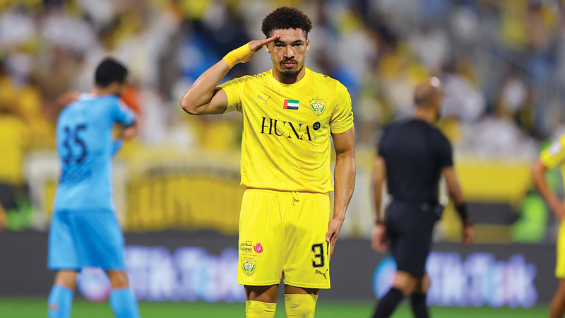 مدافع الوصل أدريلسون سيلفا. من المصدر