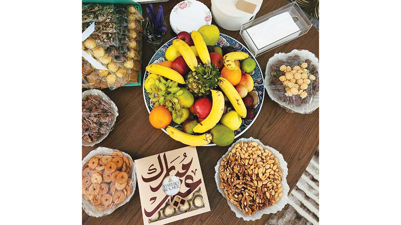 جانب من تجهيزات العيد. من المصدر