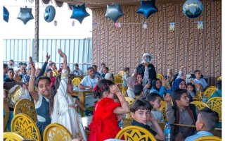 الصورة: &laquo;الفارس الشهم 3&raquo; تحتفل بعيد الأضحى مع المرضى الفلسطينيين في العريش