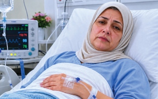 الصورة: &laquo;أم مروة&raquo; تحتاج إلى علاج بـ 30 ألف درهم