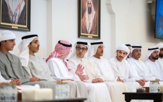 منصور بن زايد يعزي في وفاة محمود أحمد القيسية