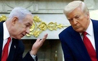 الصورة: ترامب يؤكد: وصفت نتنياهو بالمجنون ناكر الجميل خلال مكالمة هاتفية