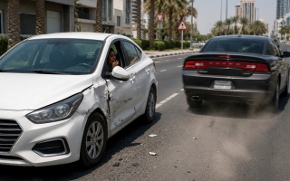 الصورة: 40 ألف درهم عقوبة لرجل صدم مركبة امرأة عمداً