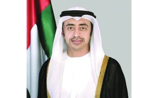 عبدالله بن زايد ووزير العلاقات الدولية الجنوب إفريقي يبحثان تداعيات الاعتداءات الإيرانية
