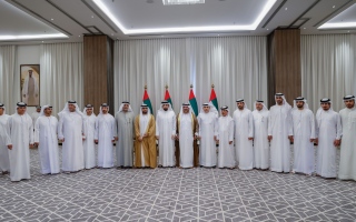 أحمد بن محمد يحضر أفراح السويدي والجناحي